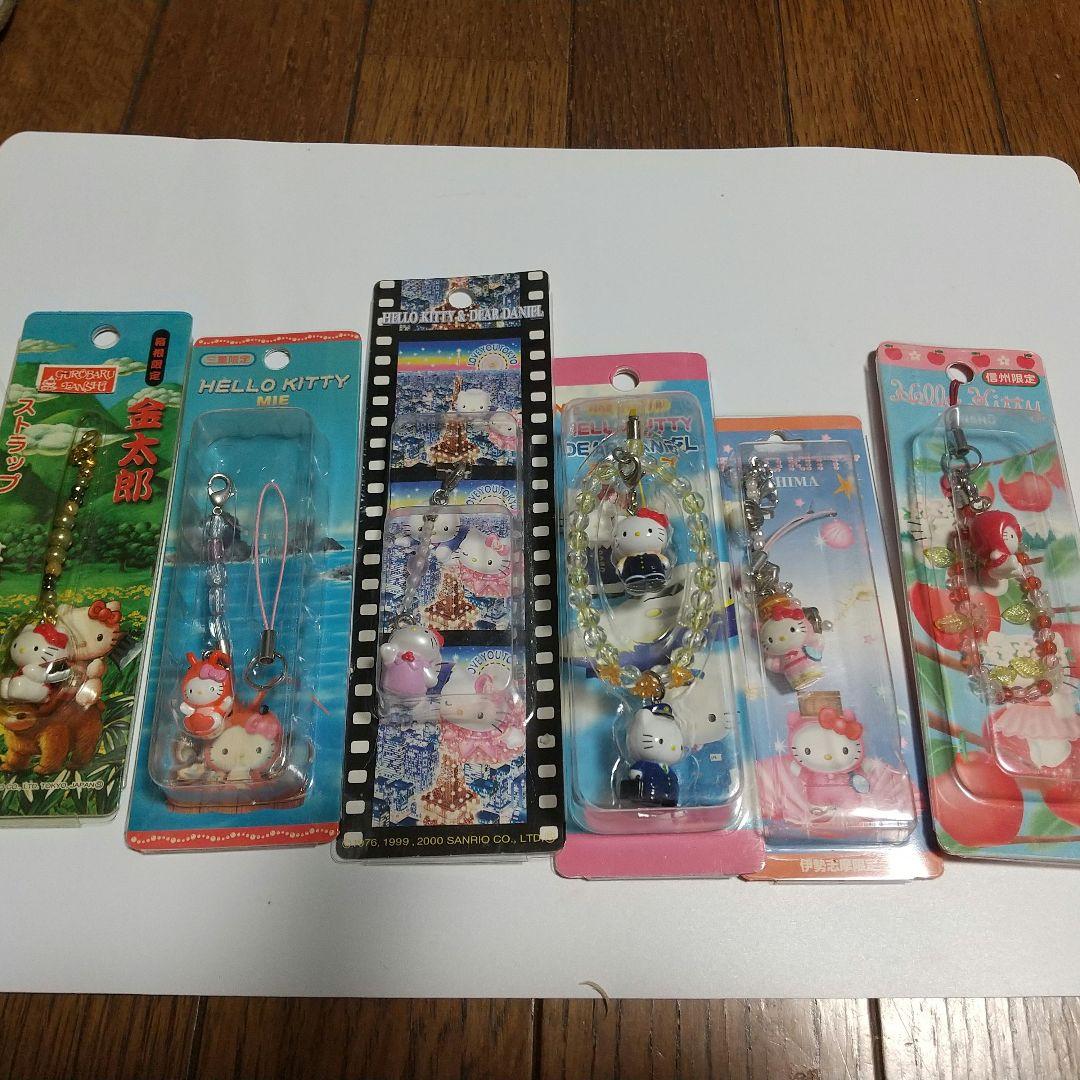 ご当地Hello Kitty キャラクター根付け ストラップ 6個セット