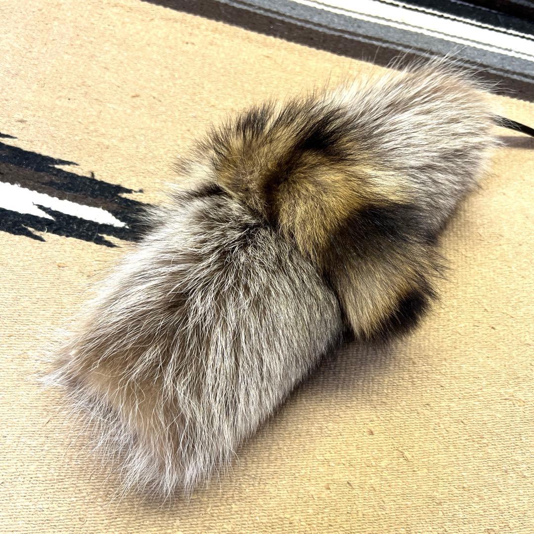 顔付　特大ラクーン　アライグマ　尻あて腰当　登山　キャンプ　スキー山伏　毛皮敷物