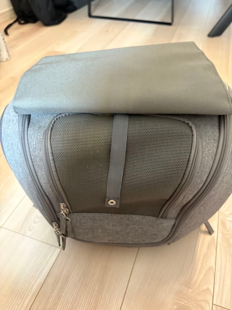 犬用キャリーバッグ グレー 小型犬用