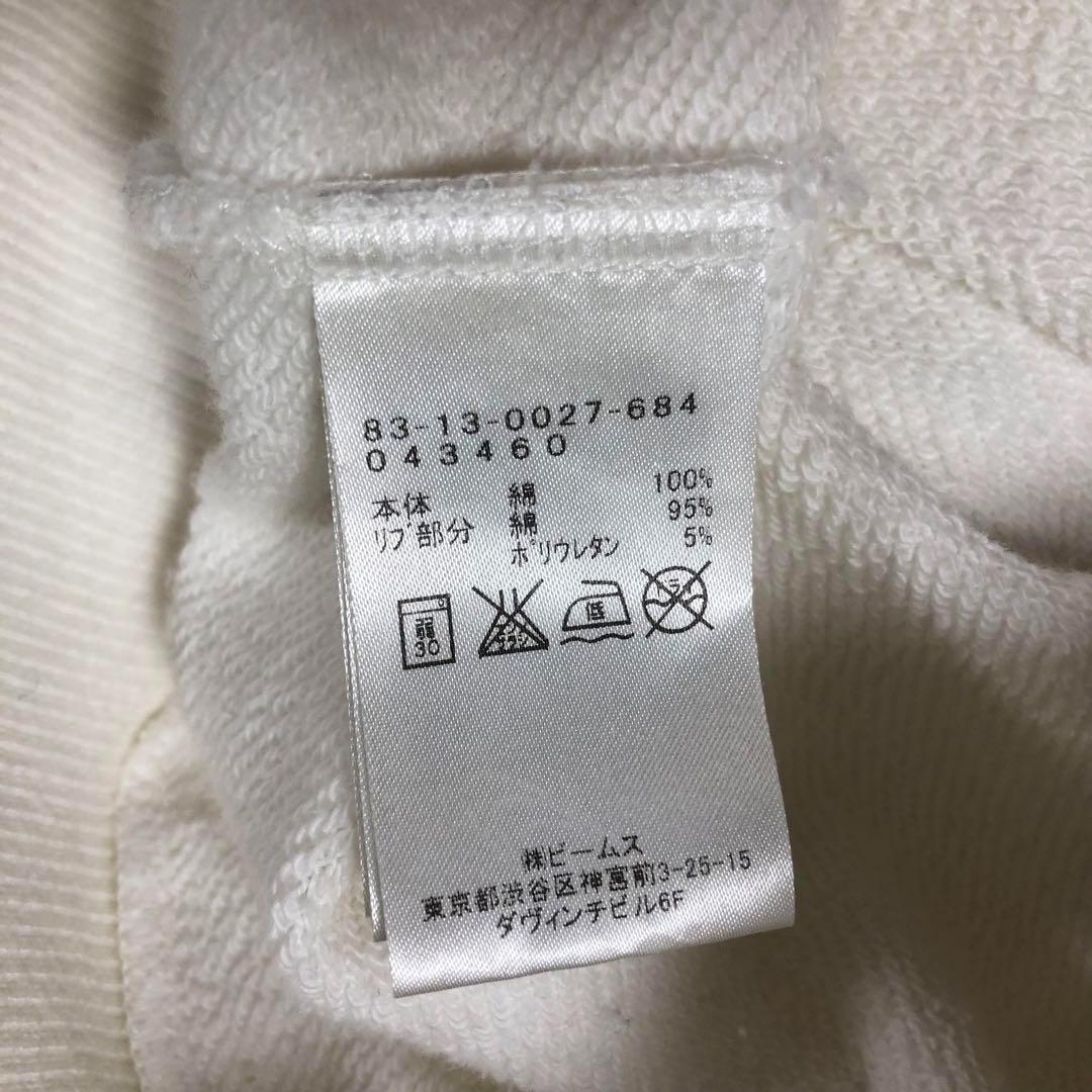 ビームスゴルフ◆オレンジレーベル ダブルジップ パーカー◆ホワイト Mサイズ