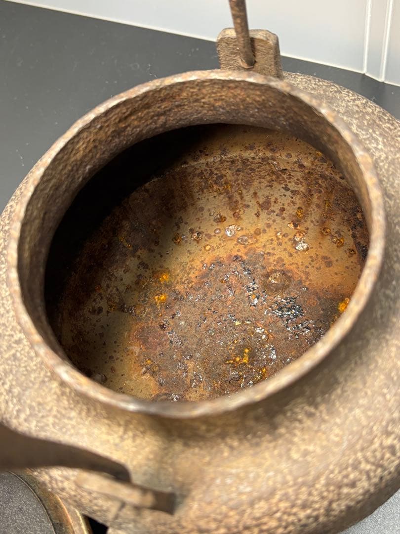 希少 大國寿朗造 鉄瓶 茶道具 茶器 古美術 骨董品 名誉 大日本釜師 名人