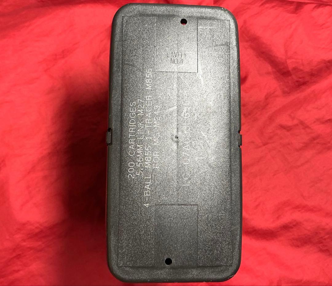 FNハースタル製　実物M249ボックスマガジン　ブラック　中古品