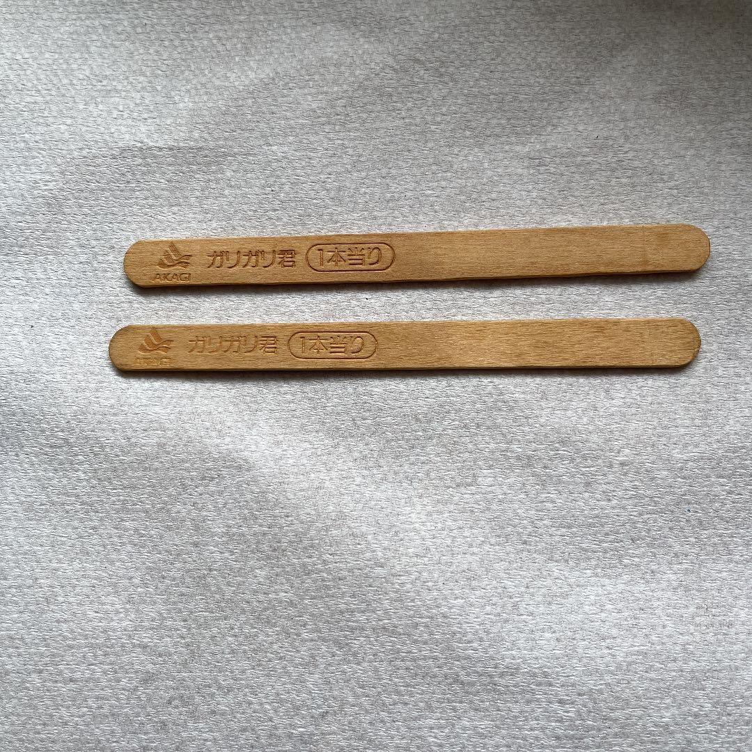 AKAGI ロゴ入り ガリガリ君 当たり棒2本