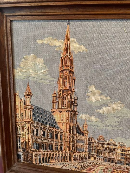 ゴブラン織りタペストリー額入り