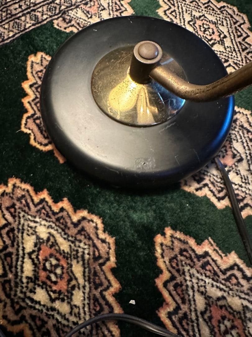 1950年代　ミッドセンチュリー　ソーサーメッシュ　デスクランプ　ヴィンテージ