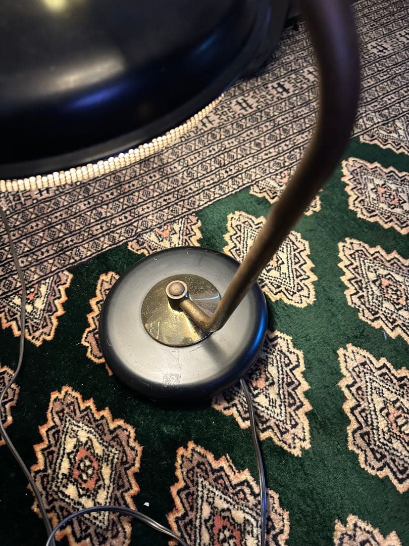 1950年代　ミッドセンチュリー　ソーサーメッシュ　デスクランプ　ヴィンテージ