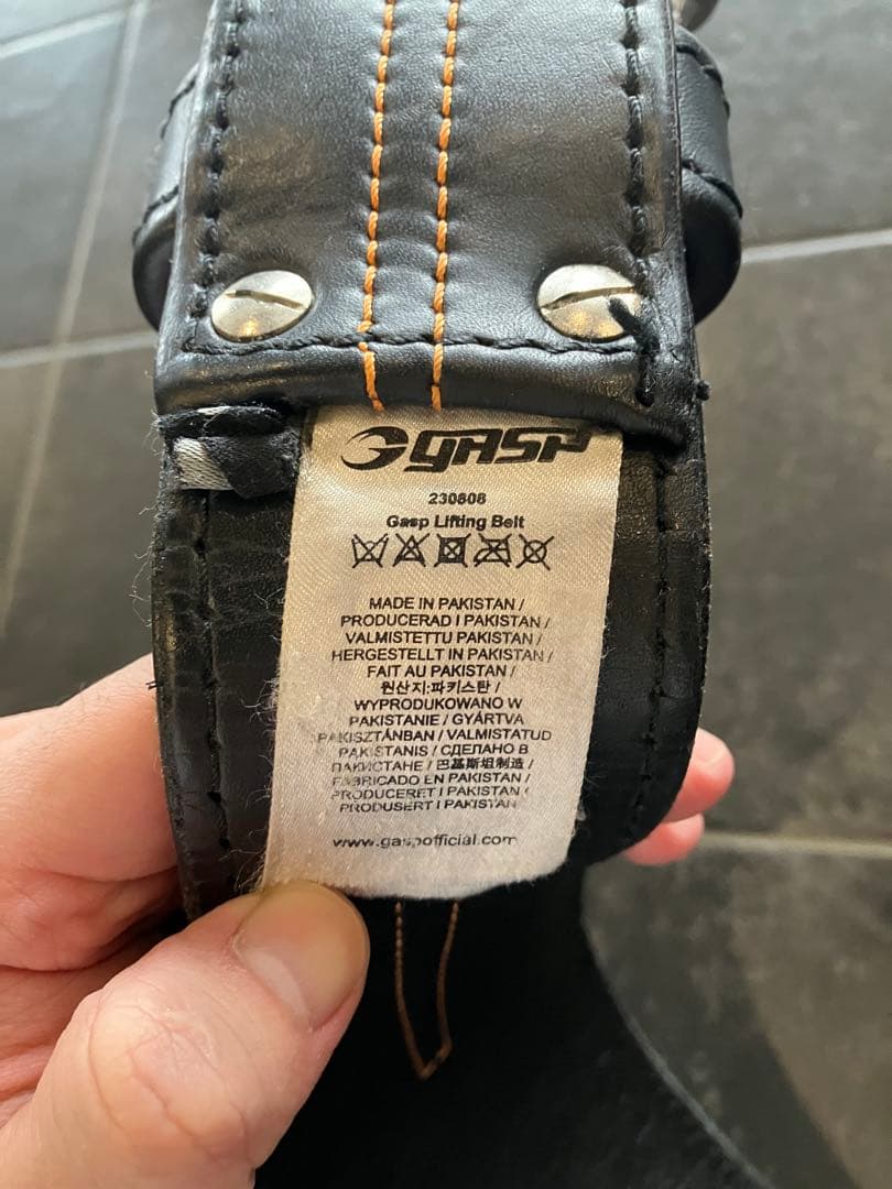 GASP トレーニングベルト　リフティングベルト　　　　　　 　パワーベルト