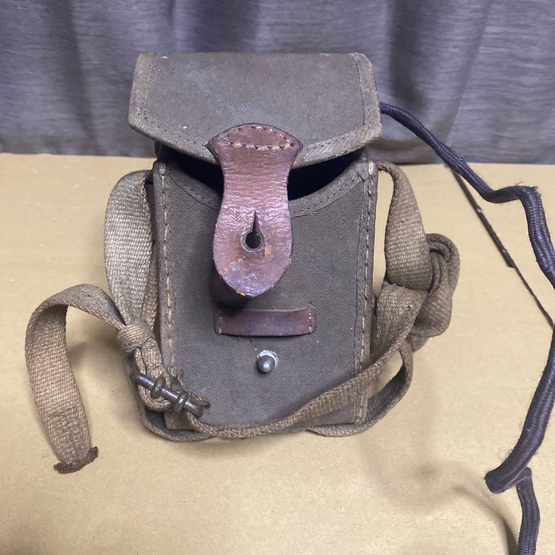 旧日本軍　図嚢 懐中電灯付き