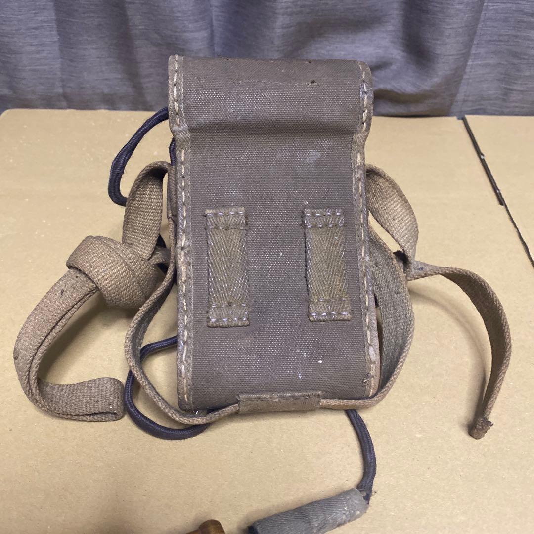 旧日本軍　図嚢 懐中電灯付き