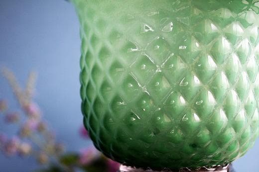 品番　g-0802 緑乳白盃洗　深鉢　コンポート　氷コップ　大正ロマン　レトロ