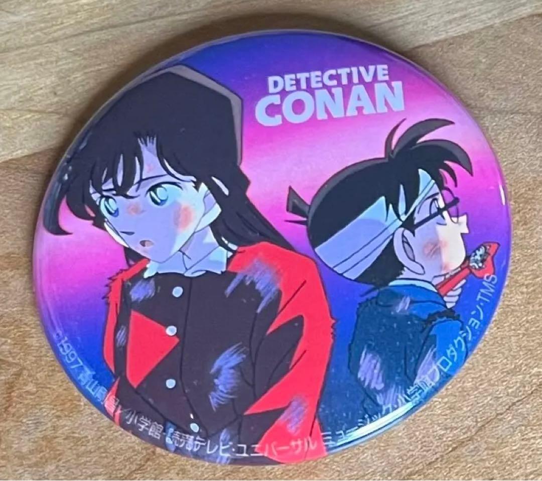 名探偵コナン　缶バッジ　毛利蘭　江戸川コナン　劇場版　人気柄　超激レア