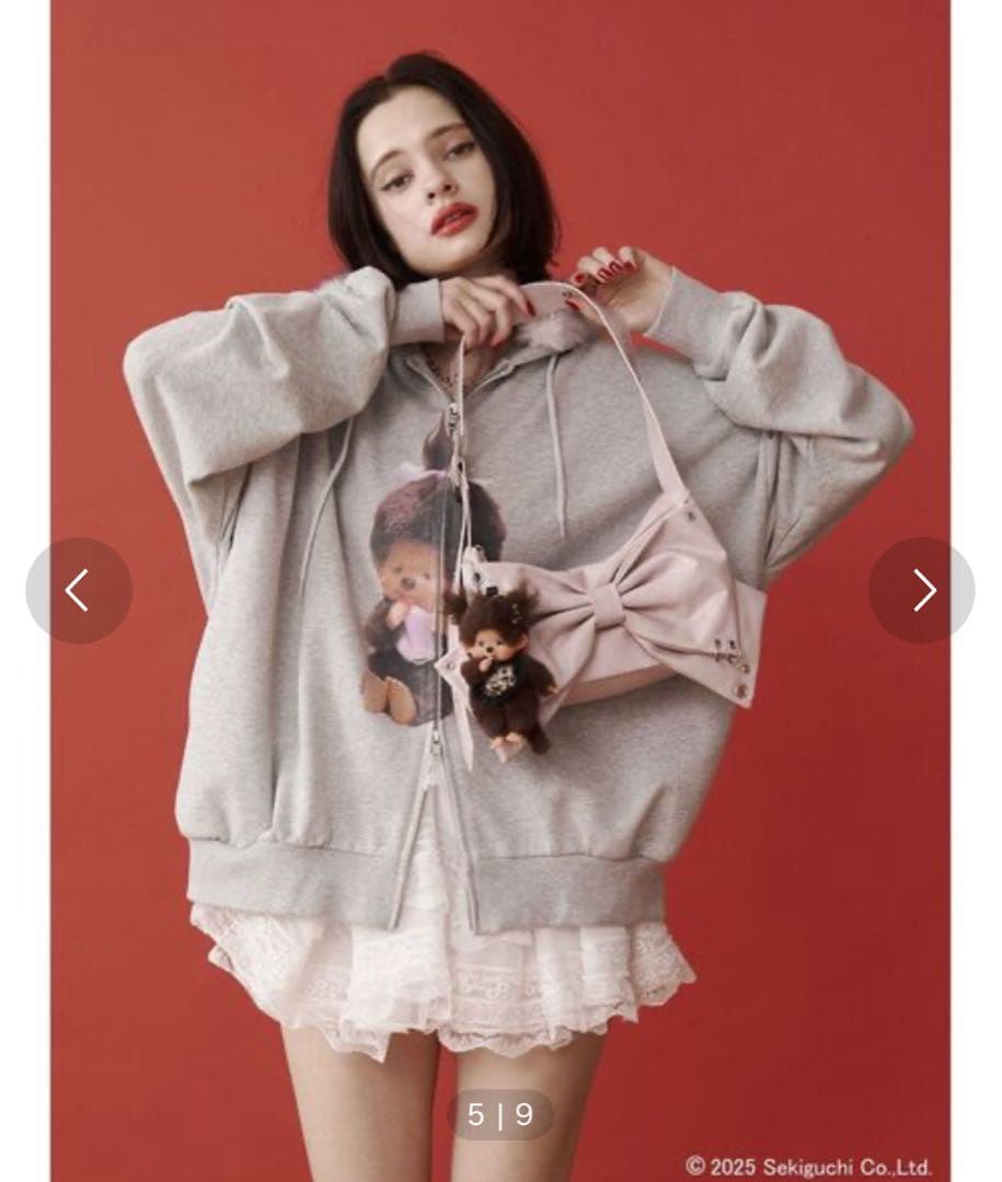 【monchhichixjouetie】 レオパードキーチェーン