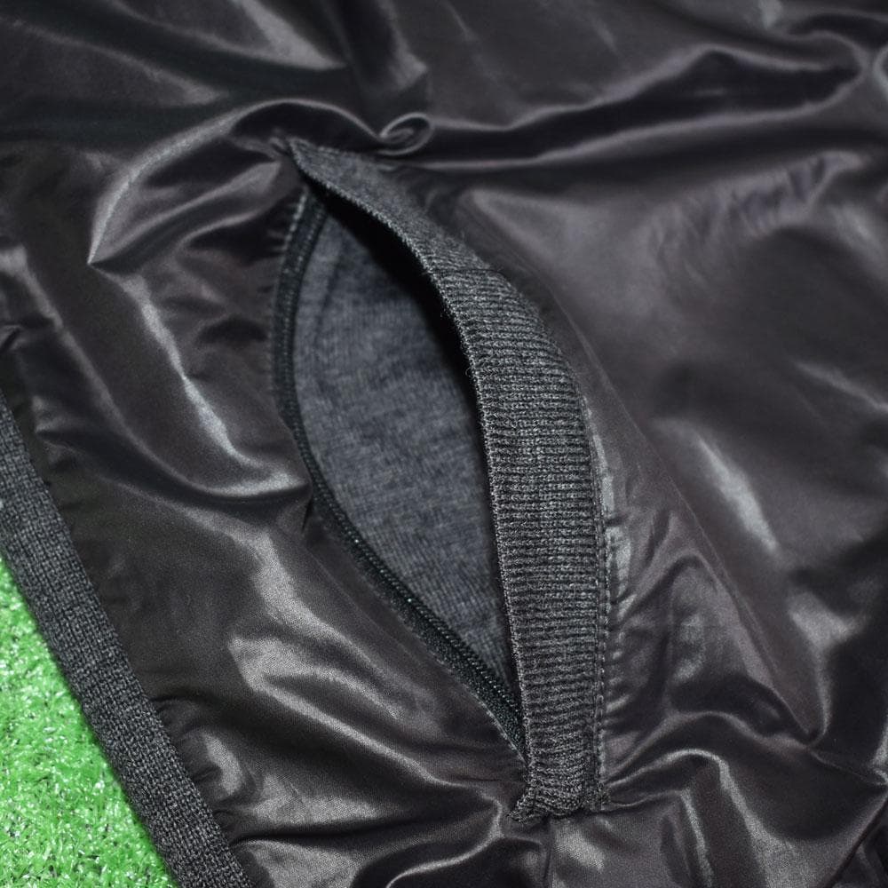 MARK&LONA 防風ニットジャケット【ブラック/チャコール/L】美品！