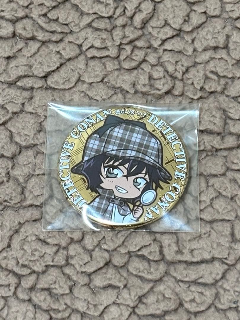 【希少品】名探偵コナン 世良真純 トレジャー缶バッジ 金メタル缶バッジ