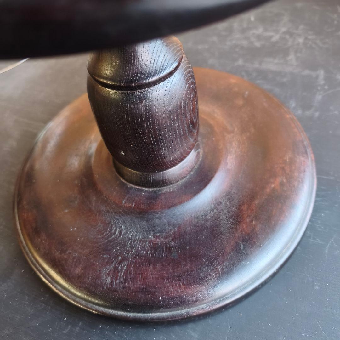 アンティーク ガラスドーム ディスプレイ台 木製台