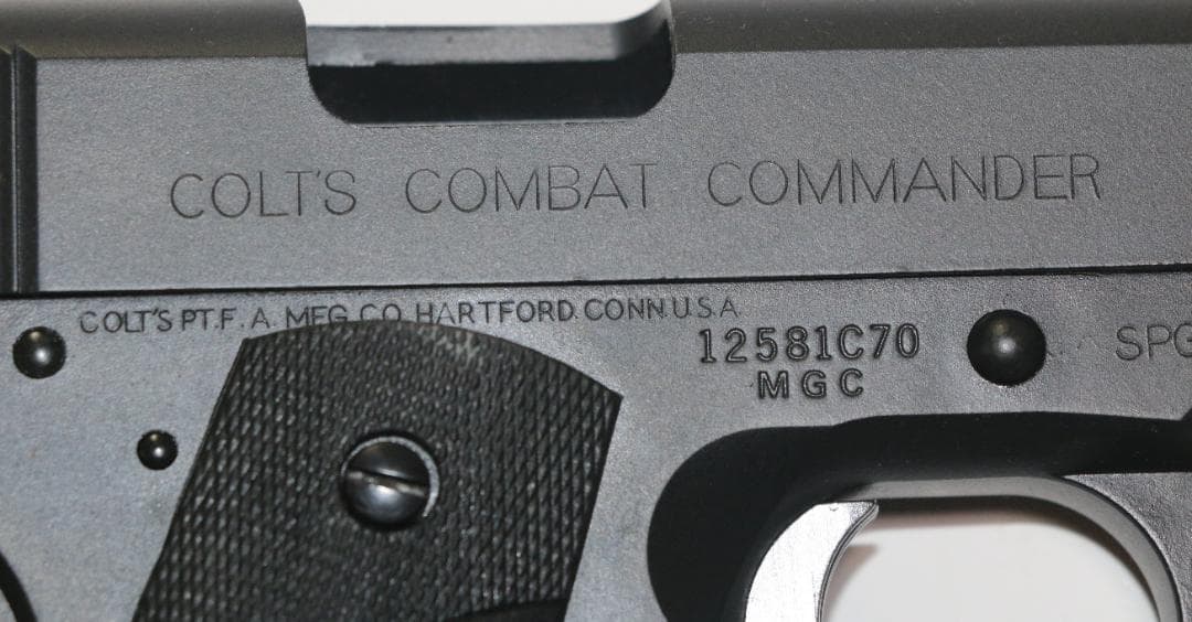 MGC　HW樹脂製モデルガン コルト コンバットコマンダー　 SPG合法品