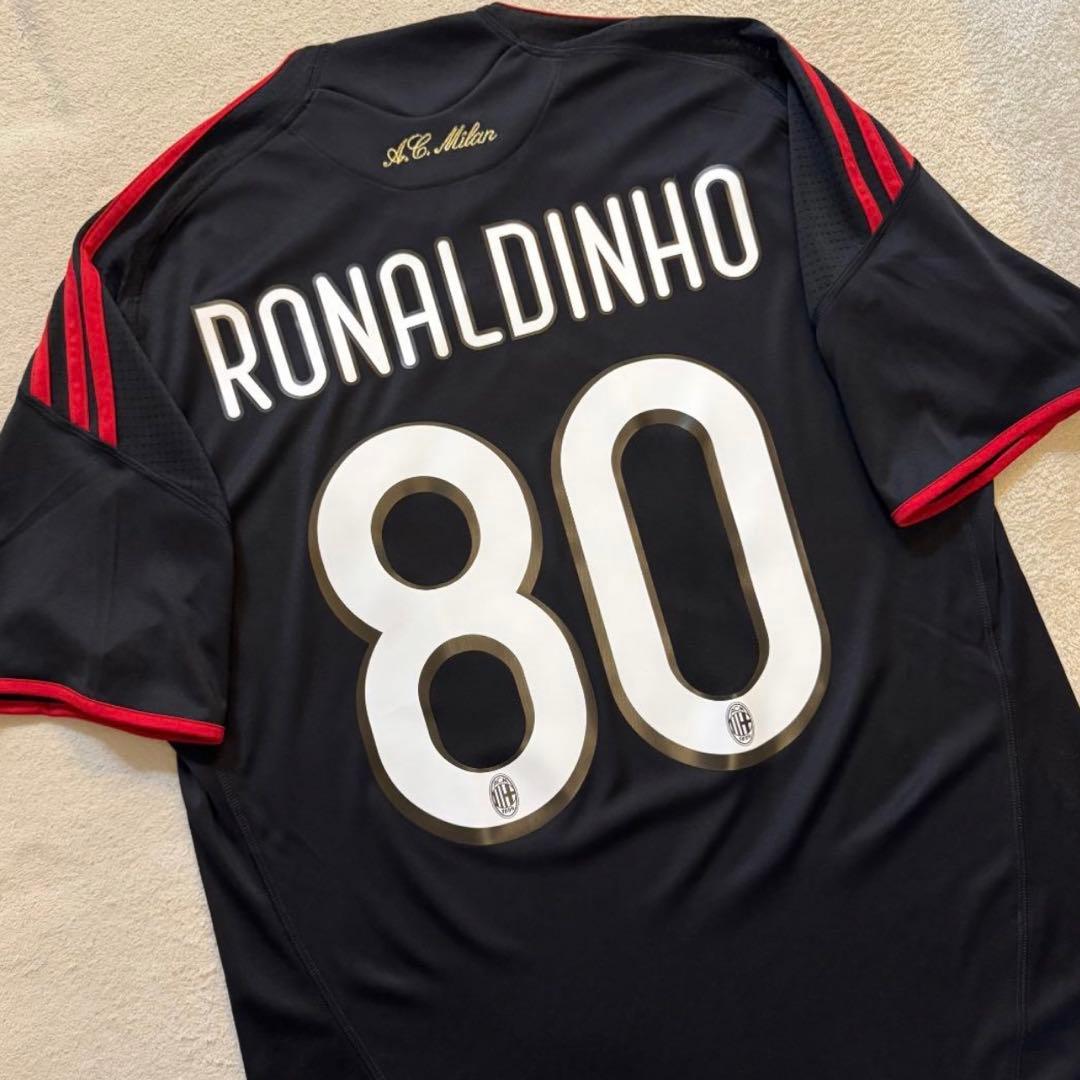 ロナウジーニョ 09/10 ACミラン ユニフォーム 3rd #80 ◎