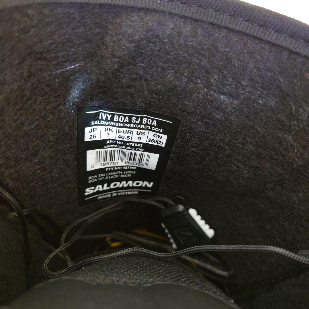 【極美品】SALOMON/サロモン スノーボードブーツ IVY BOA SJ