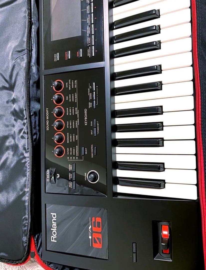 美品※動作不良有 Roland FA-06 61鍵盤 シンセサイザー 一式まとめ