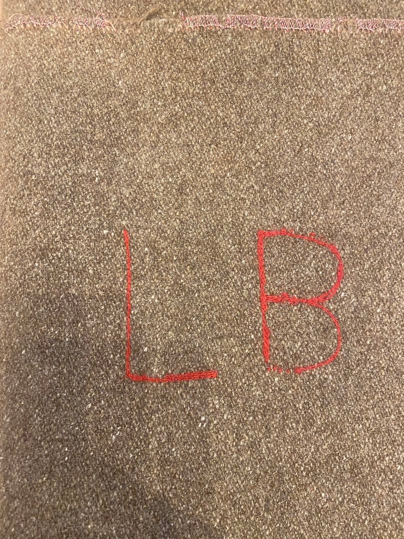 50s 海軍　ミリタリー　ウールブランケット　実物　ステンシル　希少