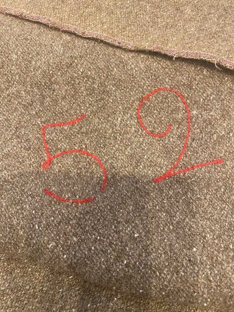 50s 海軍　ミリタリー　ウールブランケット　実物　ステンシル　希少