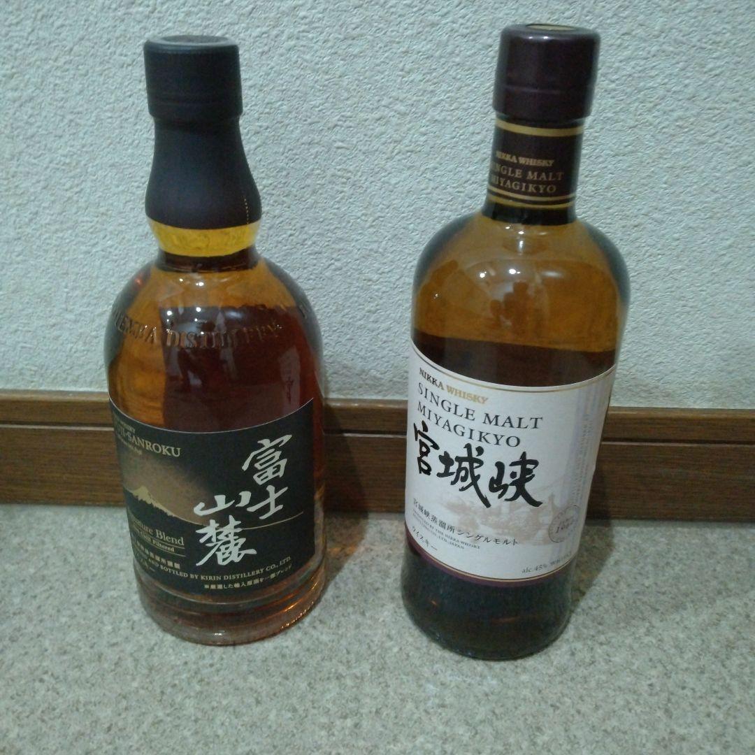富士山麓アドベンチャーブレンドと宮城峡シングルモルトウイスキーセット　2本組