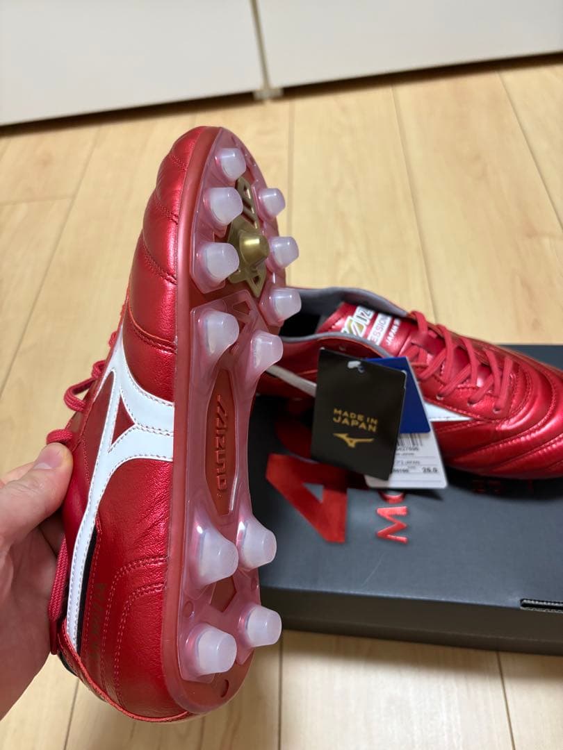 Mizuno サッカーシューズ レッド 日本製
