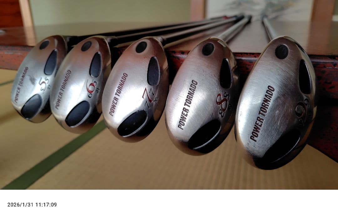 キャスコ パワートルネードアイティリティ 555~999 5本 4本リグリップ済