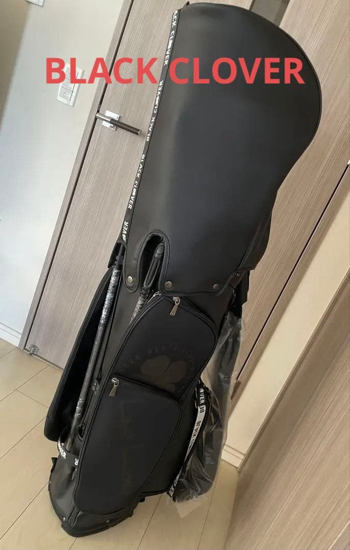 新品未使用　人気のBLACK CLOVER キャディバッグ ブラック