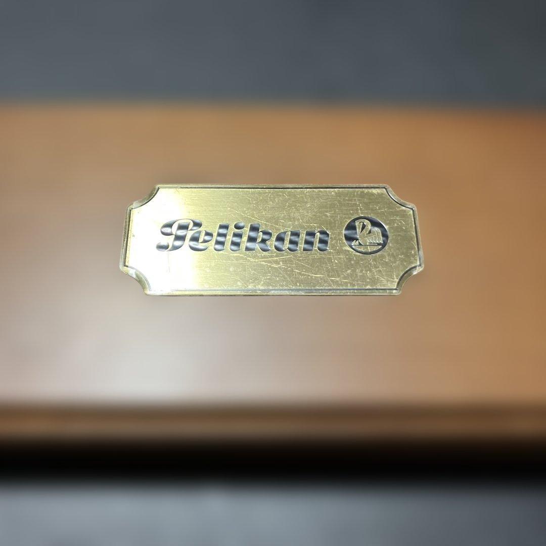M250907★『Pelikan』木製ペンケース 万年筆入れ