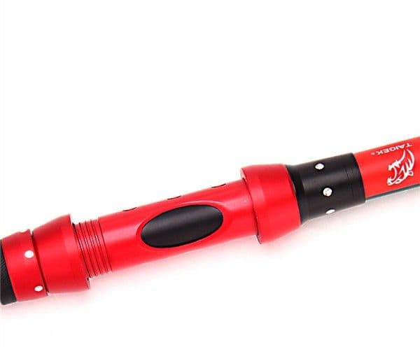 カーボン釣り竿セットスピニングリール コンパクトロッド 硬調2.7M 海釣り