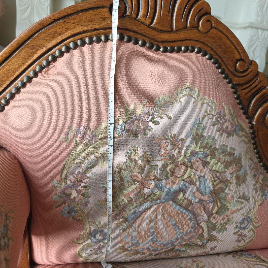 お取り置きとなりました　英国アンティーク　ゴブラン織　椅子　テーブル　チェスト