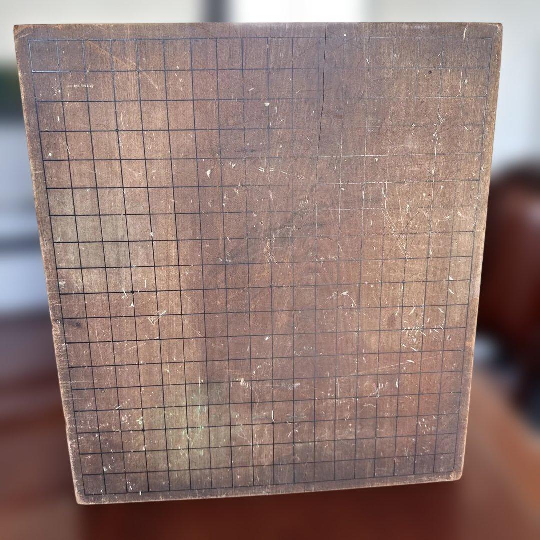 希少価値　昭和10年 石井義雄作　本榧木製5寸厚　囲碁盤 目盛り付き