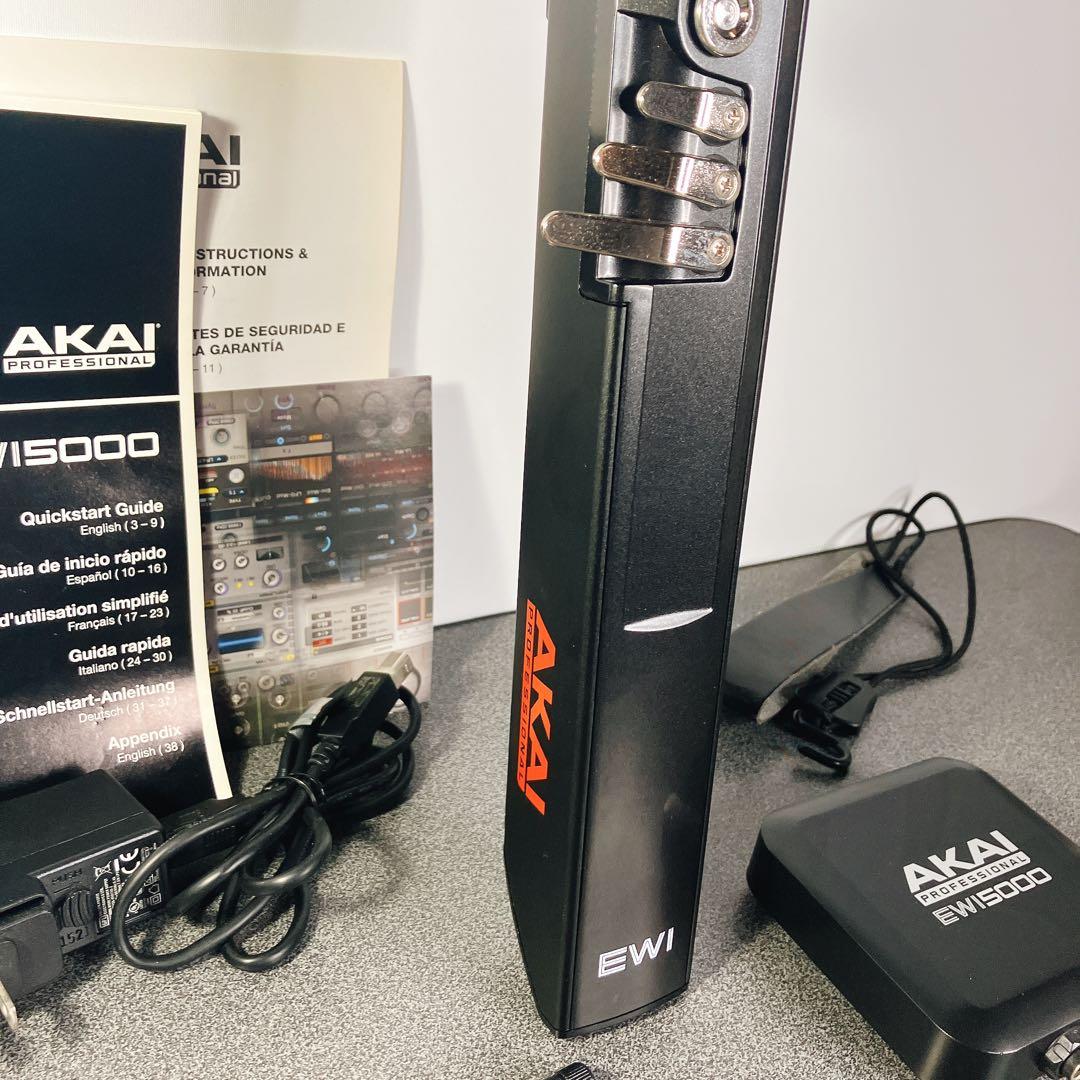 AKAI EWI5000 エアロフォン 電子管楽器 ワイヤレス対応 ストラップ付