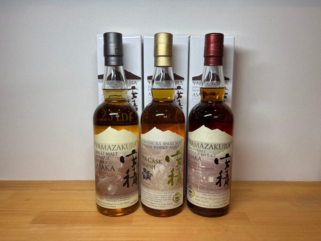 安積シングルモルトウイスキー ３本セット