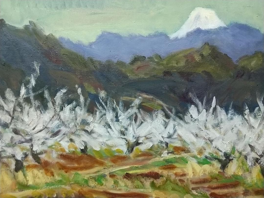 油絵「曽我梅林」 絵画  P8