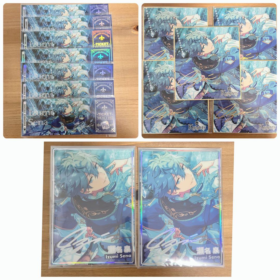 瀬名泉 ハート缶バッジ 色紙 ポートレート チケット風カード