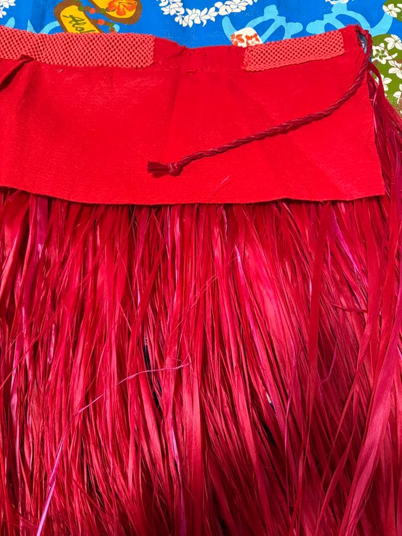 『りか品です』タヒチアンダンス　ロングモレ　＊情熱の赤