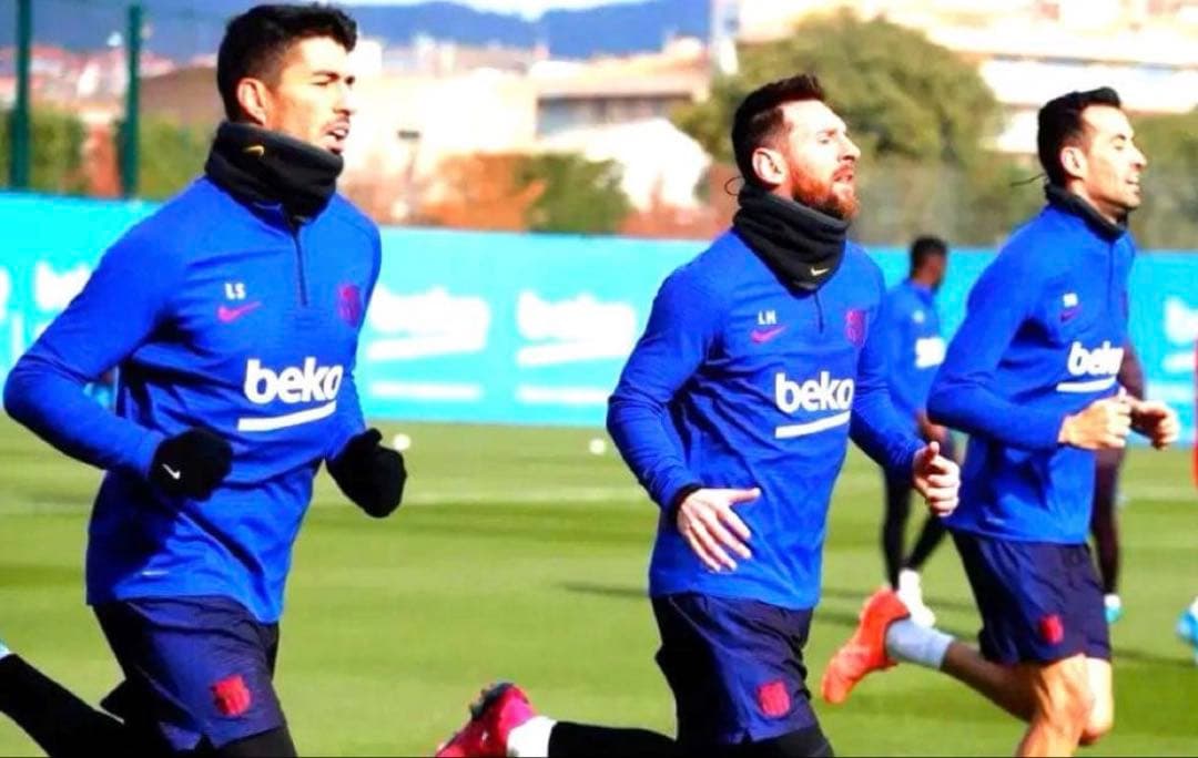 激レア上下セット ヴェイパーニット バルセロナ ドリルトップ トレーニングウェア