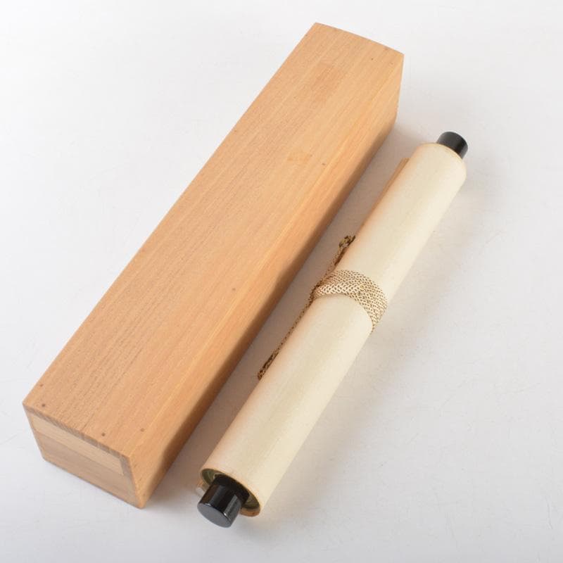 掛軸　前大徳　一行書　「鶴宿千年松」　共箱　C　6052A