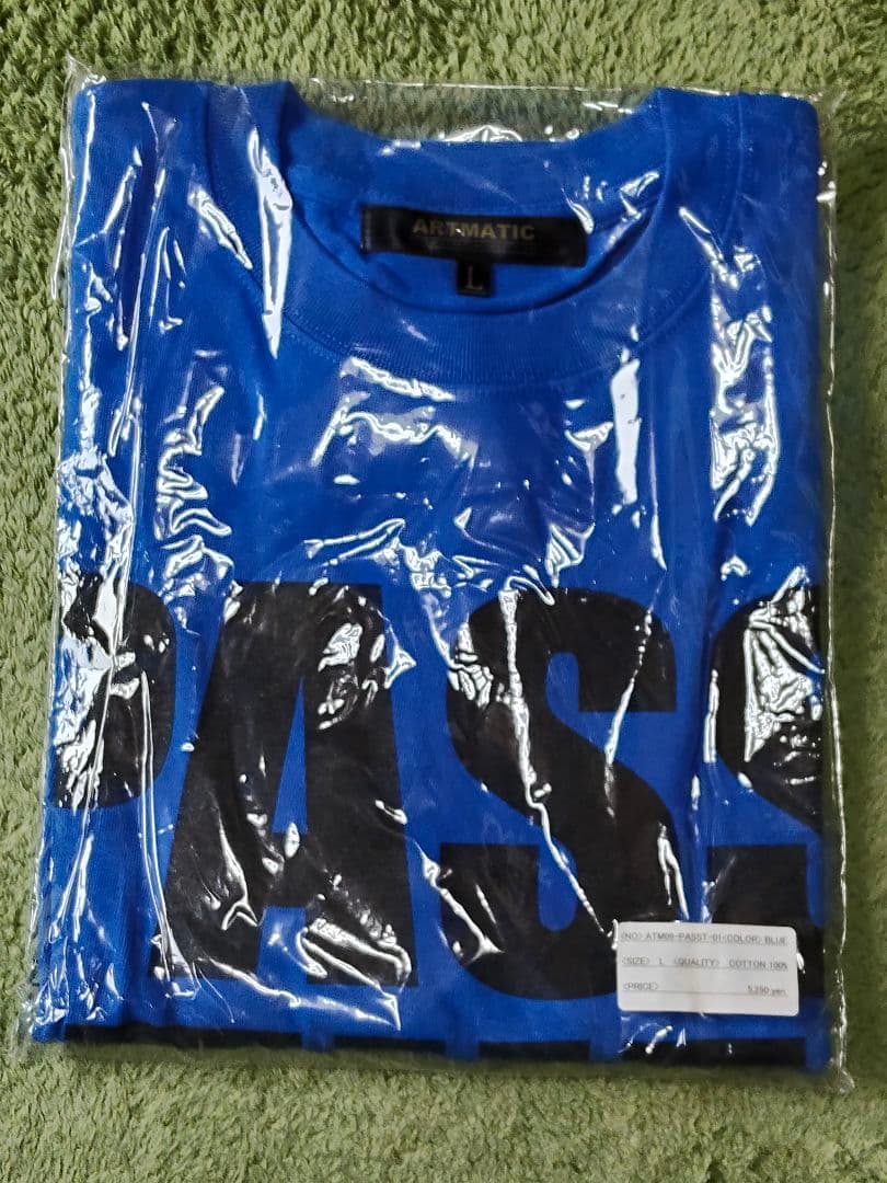 新品　PASS THE MIC Tシャツ Lサイズ　青色&エルブラウンTシャツ