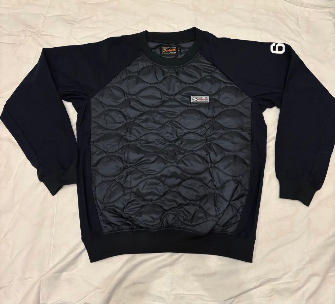 ROUGH&SWELL 素材切替 長袖中綿スニード　ネイビー　M