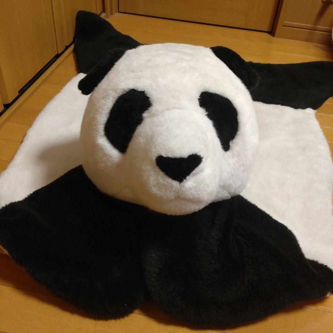 パンダぬいぐるみ　特大ラグ