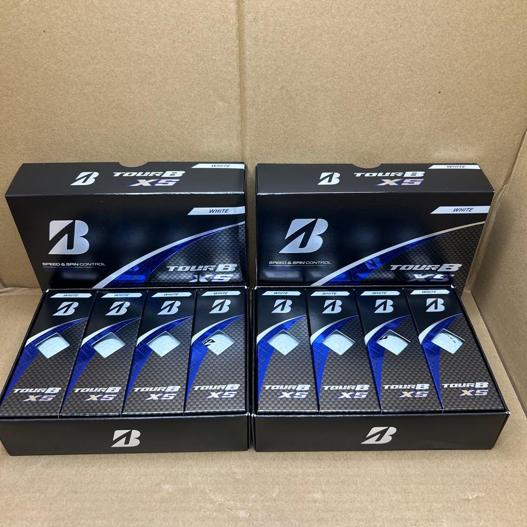 ブリヂストン ゴルフボール TOUR B/XS ホワイト 12球入 2箱セット