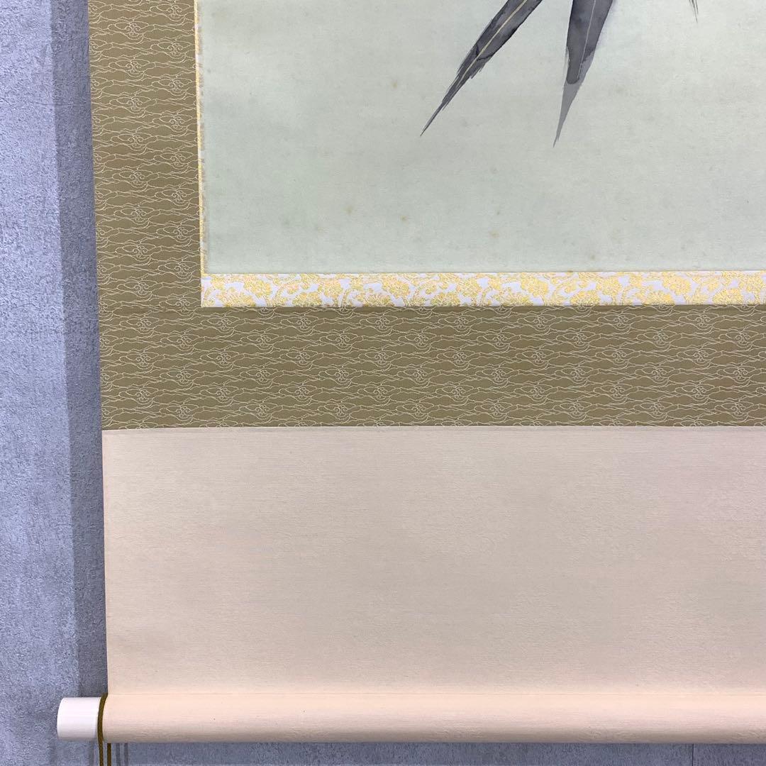 掛軸 朝顔 共箱 花 E-1