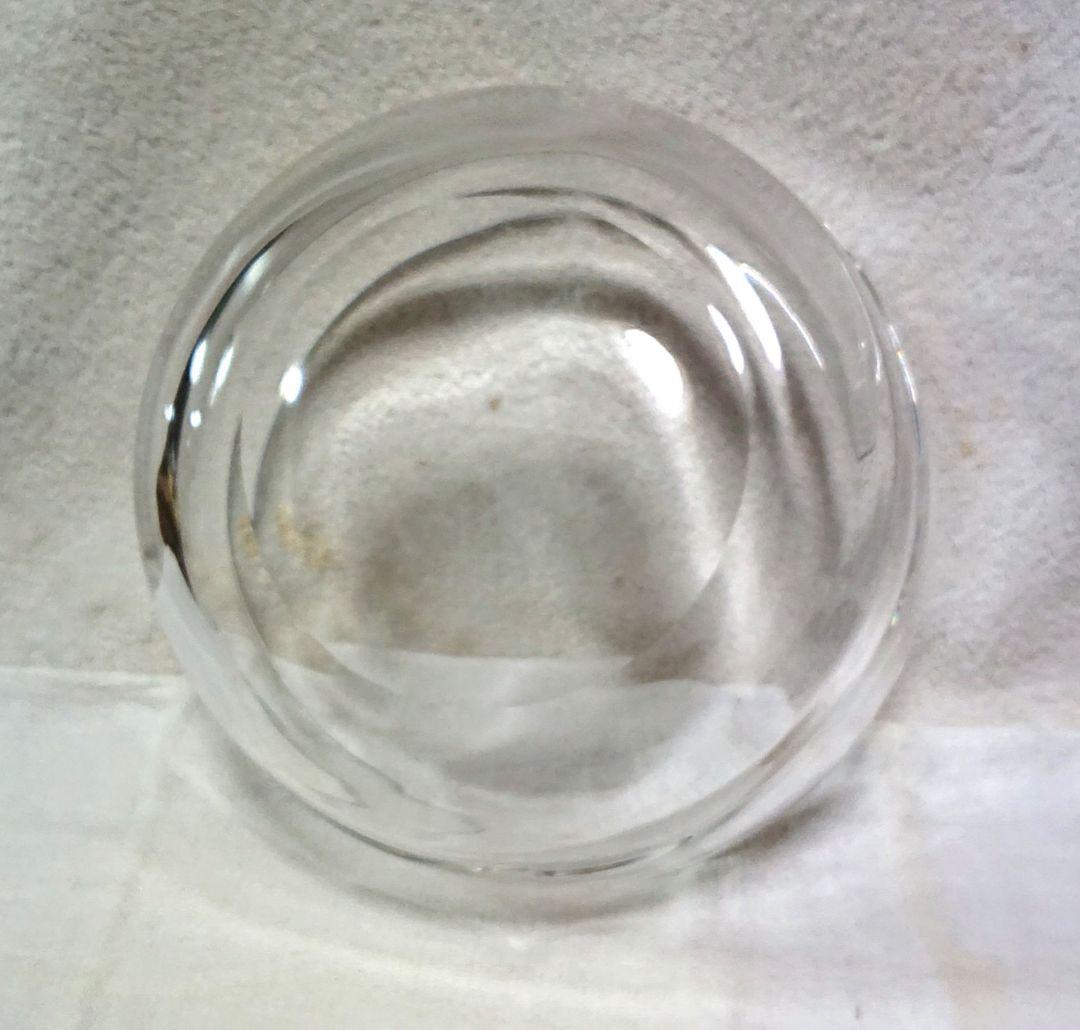 茶道具ギヤマン平水指し黒い漆蓋付きA479