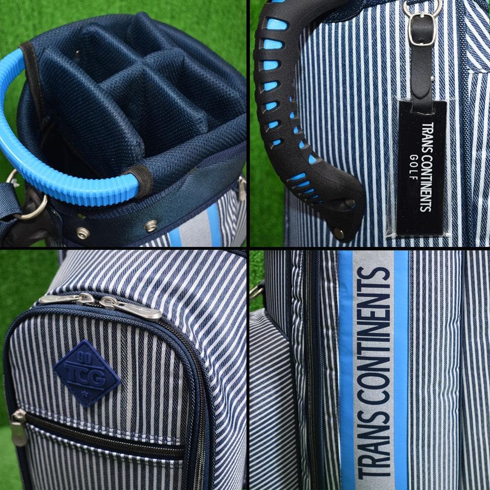 TRANS CONTINENTS/ゴルフ キャディバッグ 9型【ネイビー】新品！