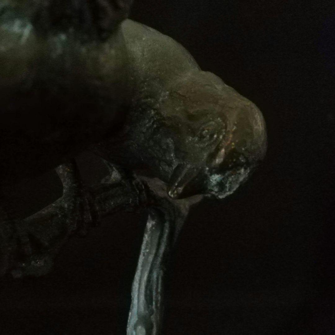 超レア逸品　枝に止まった3羽のスズメ　ブロンズ　W.ROBRA作　アールヌーボー