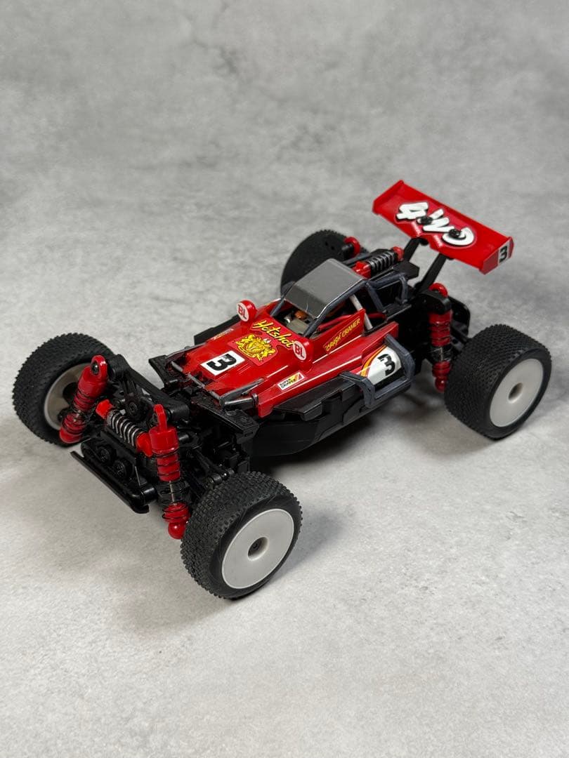 京商 ミニッツバギー MB-010 改造ミニ四駆ホットショットボディ付き