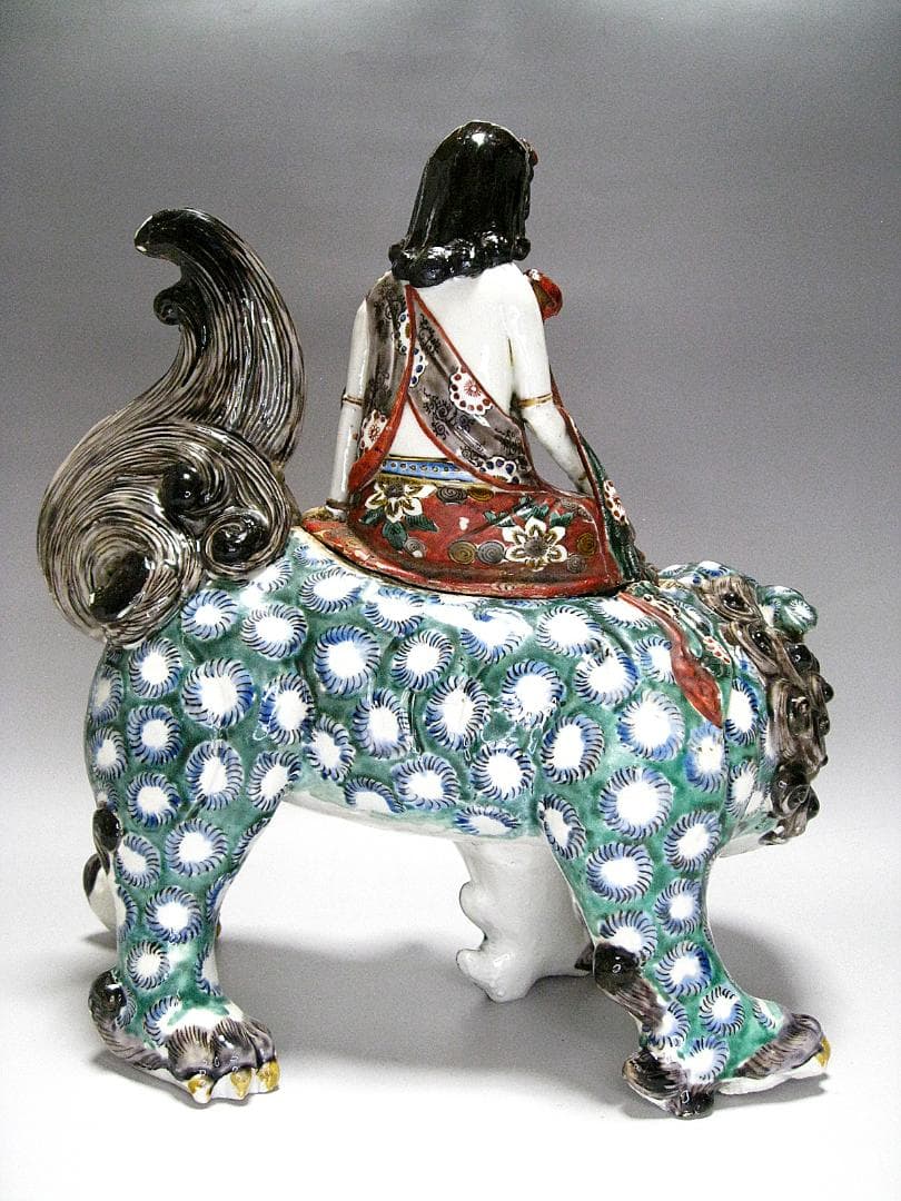 #江戸期 #古九谷 #色絵 #文殊菩薩像香炉 #茶道 #香道 #仏教美術 #古玩